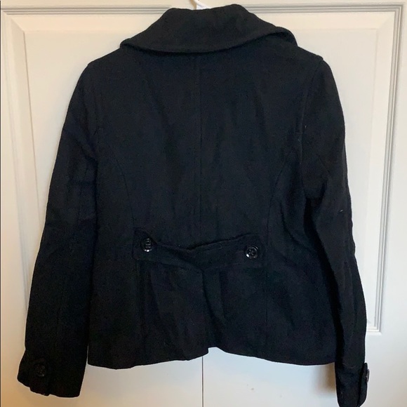 Black American eagle pea coat - Picture 4 of 4